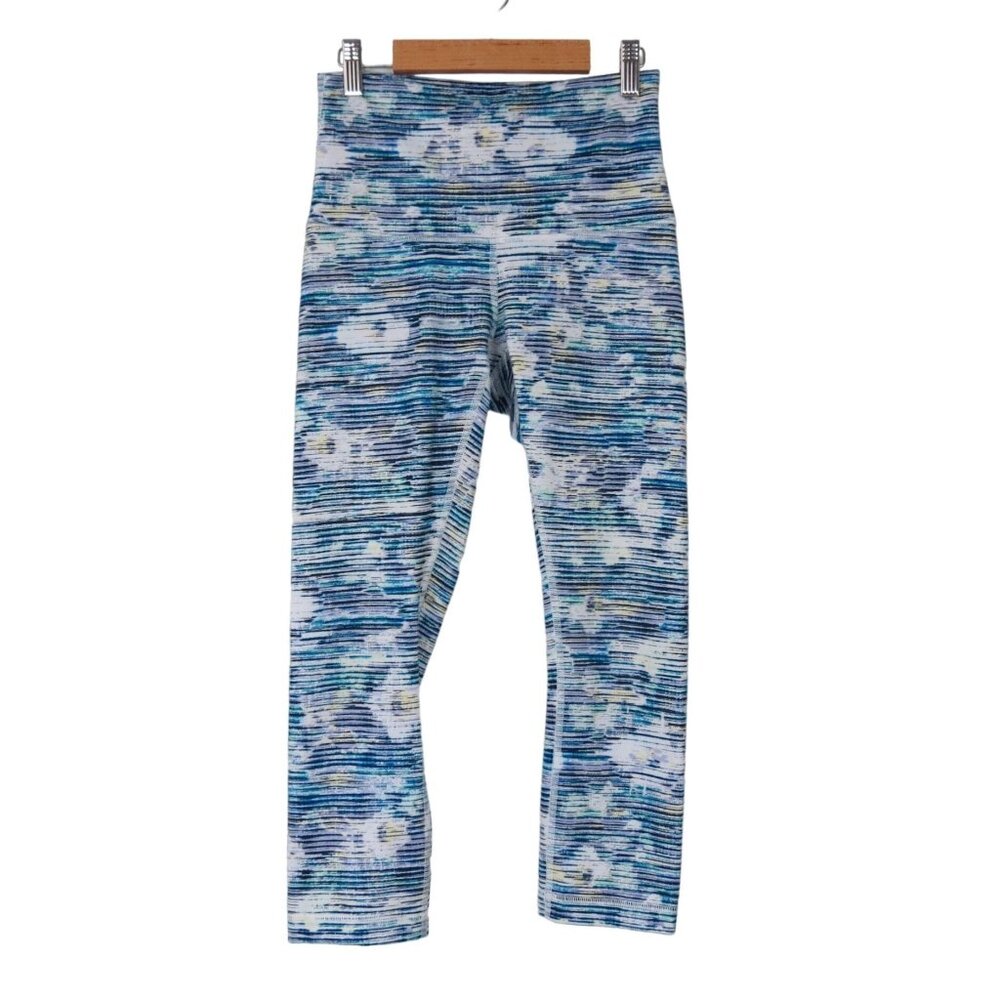 LULULEMON Women's Wunder Under Crop in Blurry Belle Multi 6 High Rise Legging